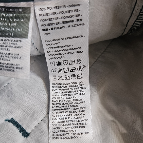 Levis Trouser Pants Womens Baggy 28x31 Green 70s Leisure Suit Loungewear Bottom - Picture 12 of 12